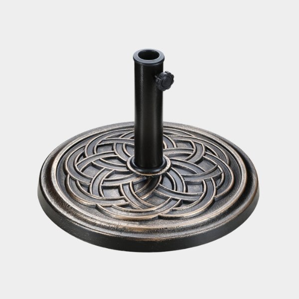 lawn-5-1.jpg Simple Deluxe 17.72" 24.2 lbs Market Heavy Duty Umbrella Round Stand Base for Patio - Image 1